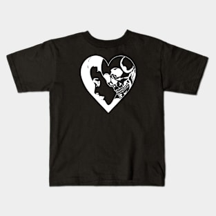 Skull Heart Woman Kids T-Shirt
